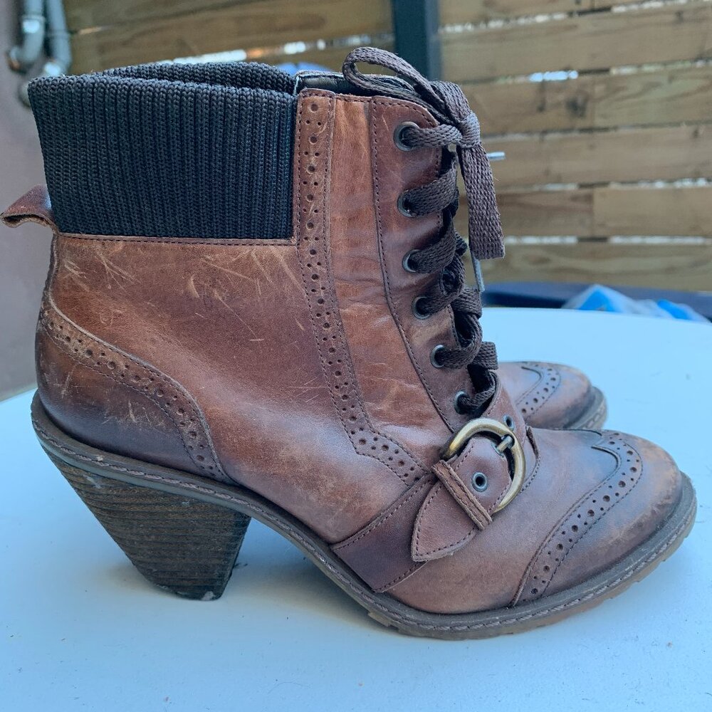Anthropologie Leather Boots